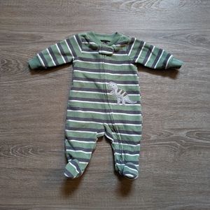 2/$30 Carter's Child of Mine Newborn 0m Fleece Footie Onesie